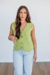 Monrow_Ribbed_Vest_-_Lemongrass-1